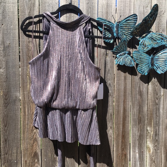 ASTR The label metallic halter top NWT - Picture 5 of 8